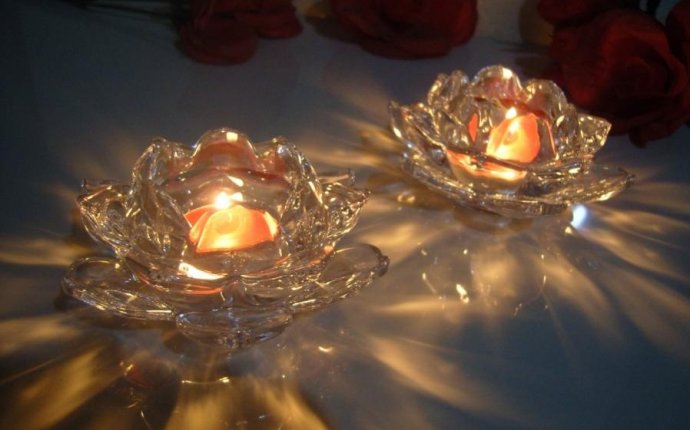 Crystal Lotus Flower Candle Holder Wedding Favors - Buy Crystal