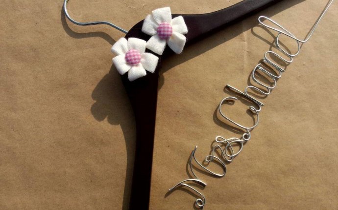 Personalized Custom Wedding Hanger, Bride Bridegroom Hanger,Name