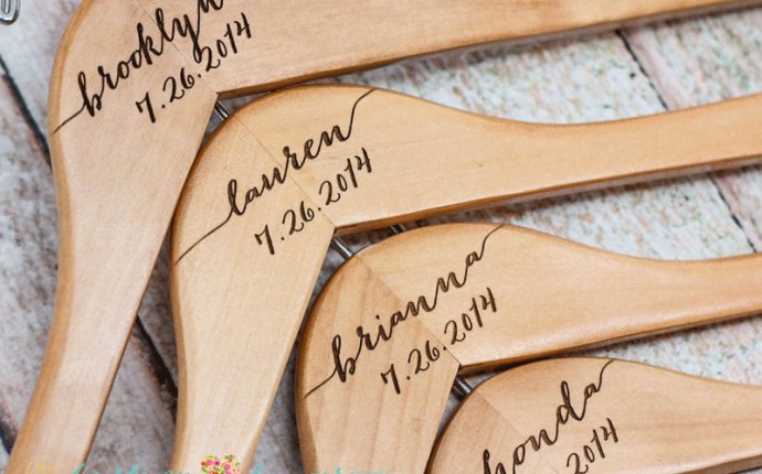 Personalized wire Hangers Wedding