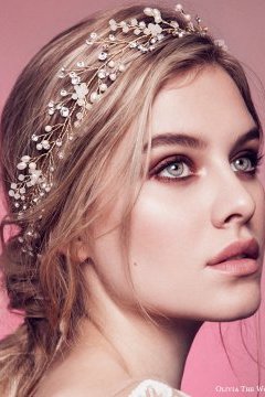 olivia the wolf headpieces 2016 bridal accessories daphne opal crystal wedding headband wedding hair style