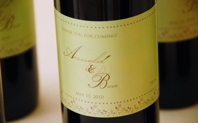 Personalized Wine Labels for Wedding