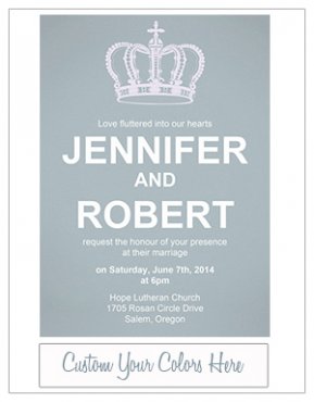 simple and elegant dusty blue wedding invites EWI385
