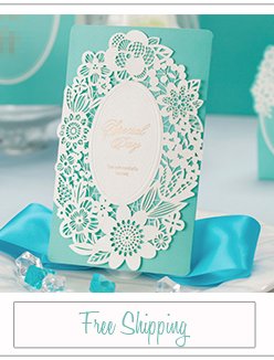 tiffany blue inspired laser cut wedding invitation kits EWLS042 tiffany blue inspired laser cut wedding invitation kits EWLS042