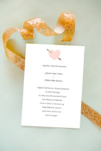 valentine inspired heart wedding invitation cards 2014